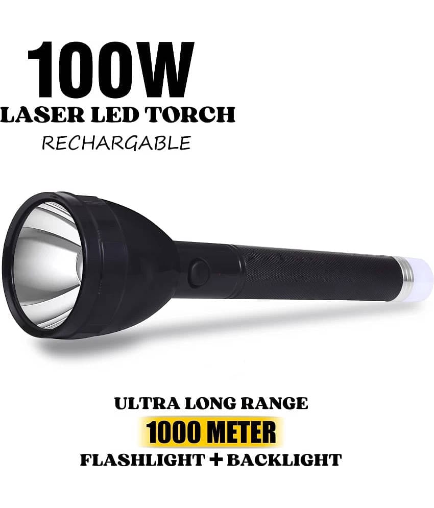 FIRSTLIKE - Above 50W Rechargeable Flashlight Torch ( Pack of 1 )