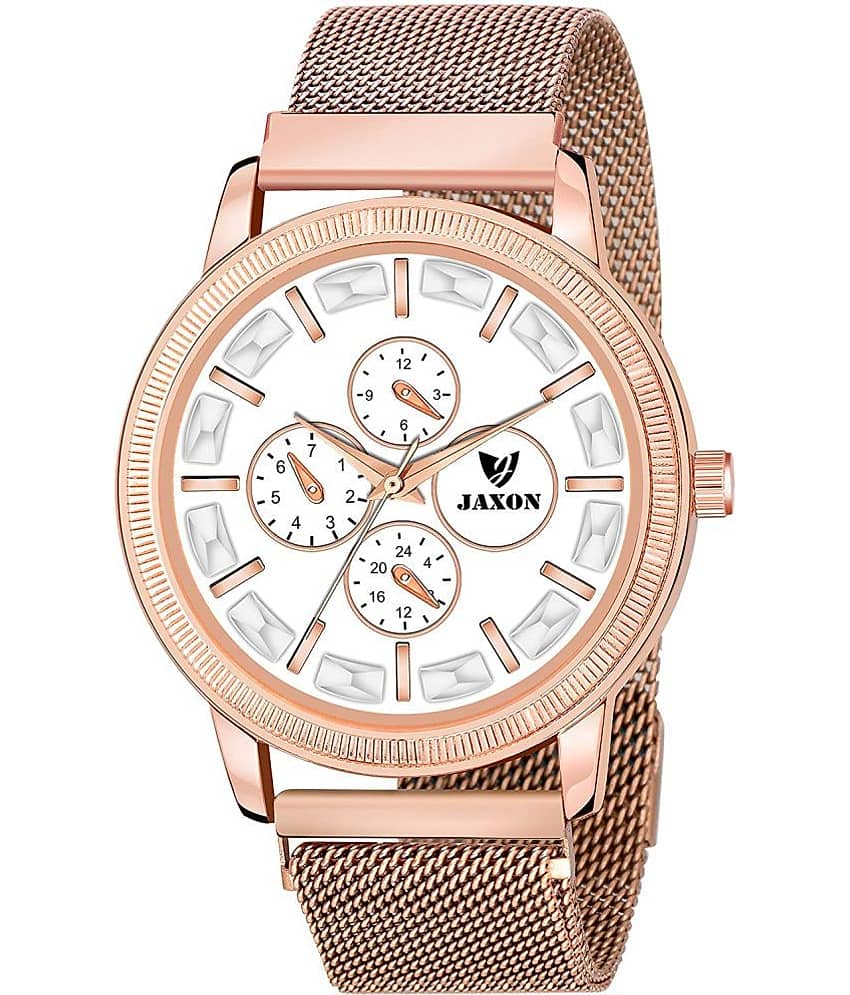 JAXON Stainless Steel Round Womens Watch
