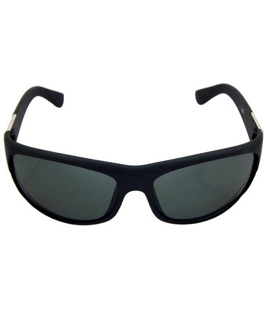 Kanny Devis - Black Wrap Around Sunglasses ( Pack of 1 )