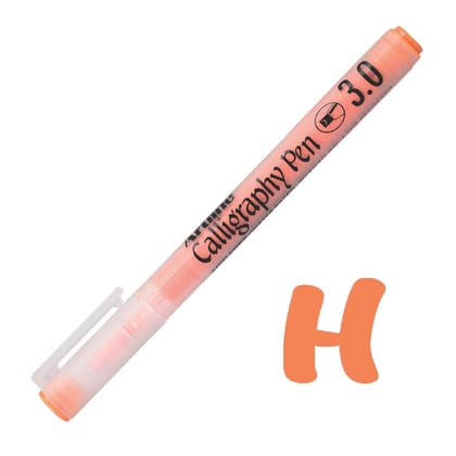 Artline Pastel Calligraphy Pen Pack of 12 (Orange Colours) | For Artists & Calligraphers