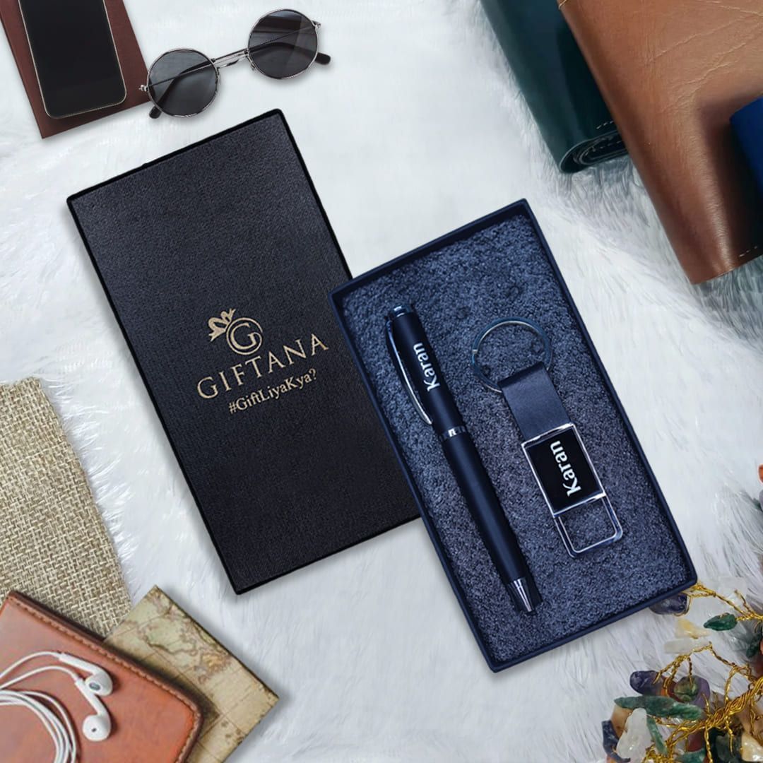 Elegant Personalized Gifts : Pen & Keychain Gift Set