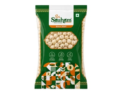 Sri Sauham Makhana, Premium Foxnuts, Lotus Seeds - 100g