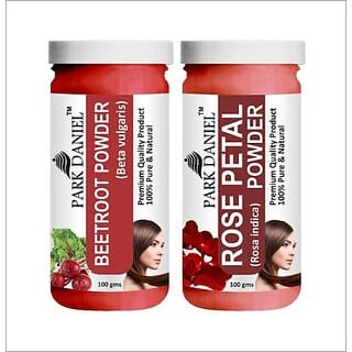 PARK DANIEL Premium Beetroot Powder & Rose Petal Powder Combo Pack of 2 Jars of 100 gms(200 gms) (200 g)