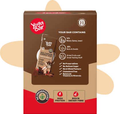 Chocolate Chunk Nut Energy Bars (Pack of 10) 350g