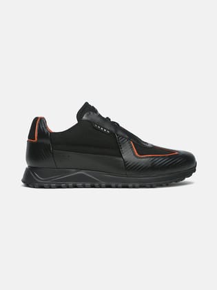 TORQUE - Carbon-Fiber Leather Racing Sneakers-6