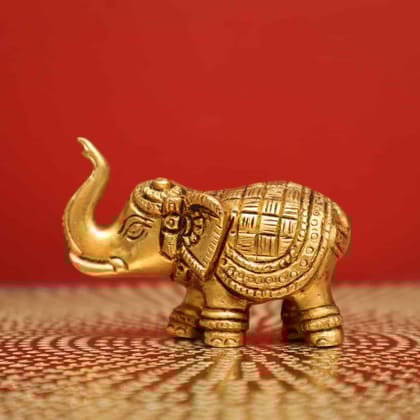 Brass Exquisite Elephant Figurine - 2.2 Inch Height - Perfect for Home Decor and Collectors! Brass Exquisite Elephant Figurine - 2.2 Inch Height - Perfect for Home Decor and Collectors!