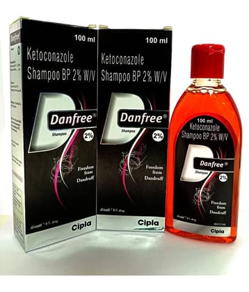 DANFREE 2% ANTIDANDRUFF SHAMPOO ( PACK OF 2) Baby Shampoo 100 ml ( 2 pcs )