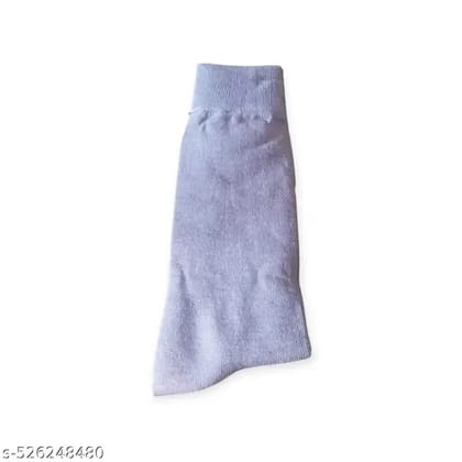 Light Grey plain formal Lycra cotton socks/school socks - Pack of 1