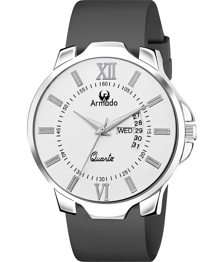 Armado Black Silicon Analog Men's Watch