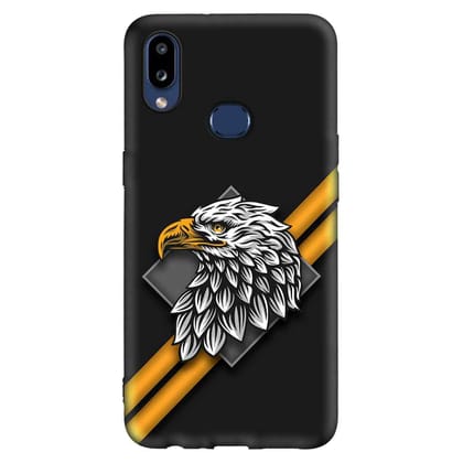 white Eagle Samsung A10s Premium Embossed Mobile cover