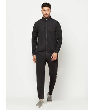 Glito - Black Polyester Regular Fit Solid Men's Sports Tracksuit ( Pack of 1 )