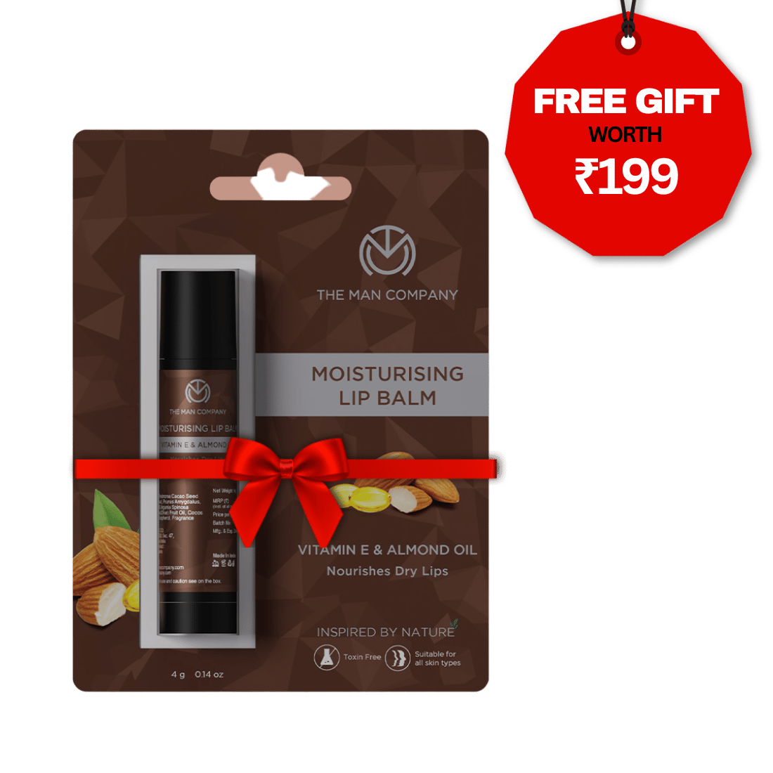 Moisturising Lip Balm | Vitamin E & Almond Oil Moisturising Lip Balm | Vitamin E & Almond Oil - Pack of 3