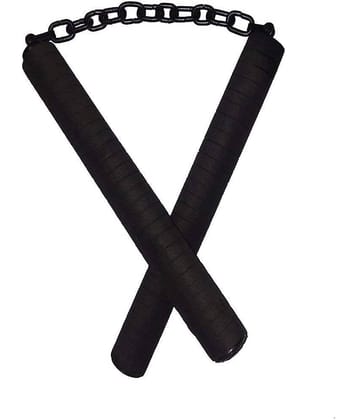 Gadget Deals- Rubber Foam- Nun-chaku- with Black Handle | nun-chaku Rubber | nun-chaku Foam - Karate Stick | Karate Equipment