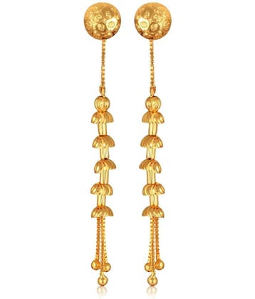 VIVASTRI Golden Drop Earrings ( Pack of 1 )