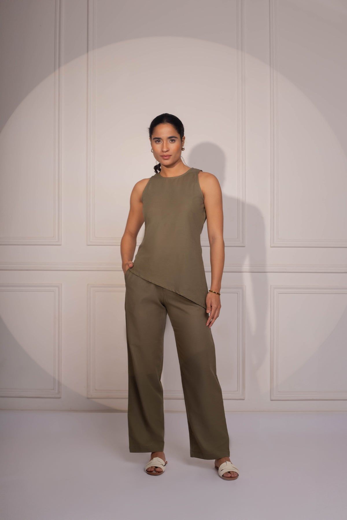 Arla Top only: Olive-XS