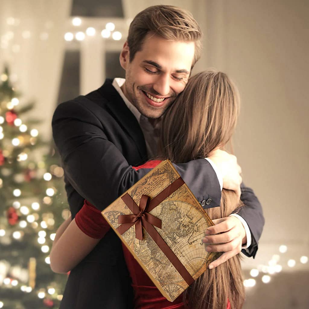 Quill Pen Ink Wax Seal Stamp Gift Set, Feather Pen Ink Set Includes Feather Dip Pen,Ink,5 Replacement Nibs,3 Wax Seal Sticks,Pen Nib Base,Seal Stamp, White Wax,Spoon, Valentine Gift