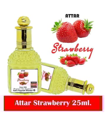 INDRA SUGANDH BHANDAR ATTAR Strawberry 25ml - Fragrance From Fresh Berries Farm Attar For Men|Women Long Lasting Perfume Oil