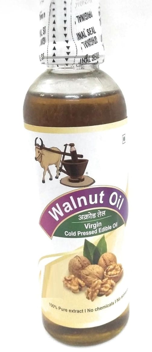 Shreeji Oils Walnut Virgin Cold Pressed Edible Oil, 1 L