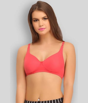 Clovia Cotton Lightly Padded Women's Everyday Bra ( Pink )