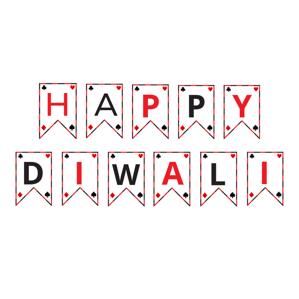 Happy Diwali Casino Theme Banner - Party and Festive Needs | Buy online on ZillyBuy
