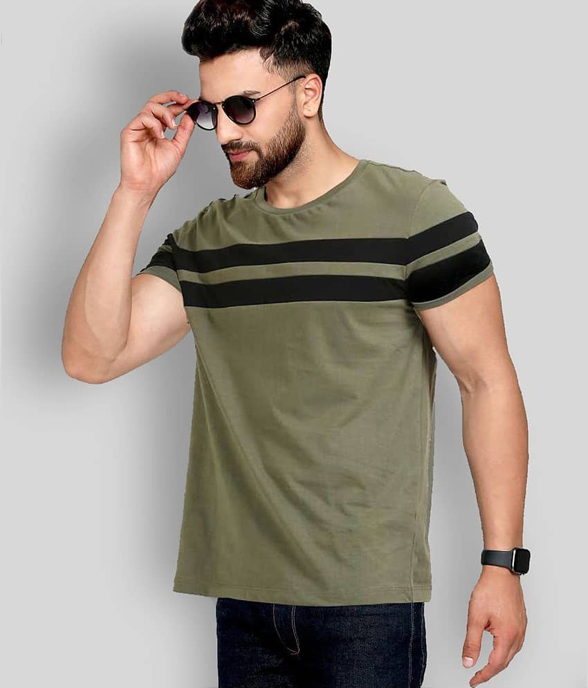 AUSK Pack of 1 Cotton Regular Fit Men's T-Shirt ( Multicolor )