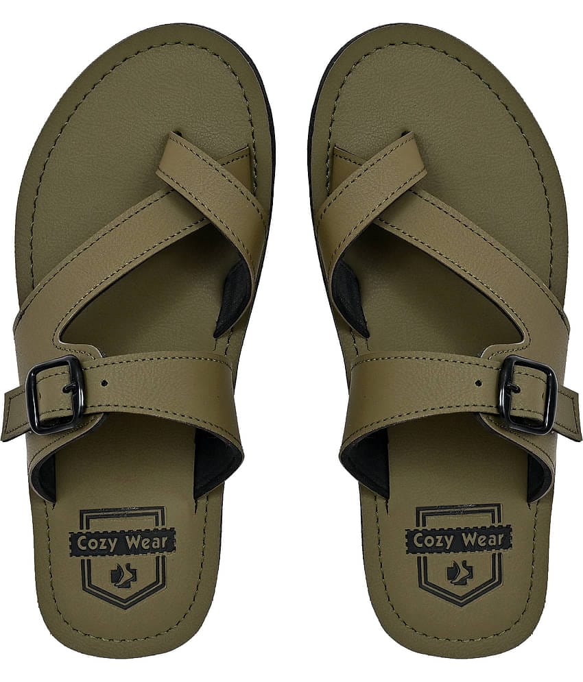 Cozy Wear Olive Men's Daily Slipper