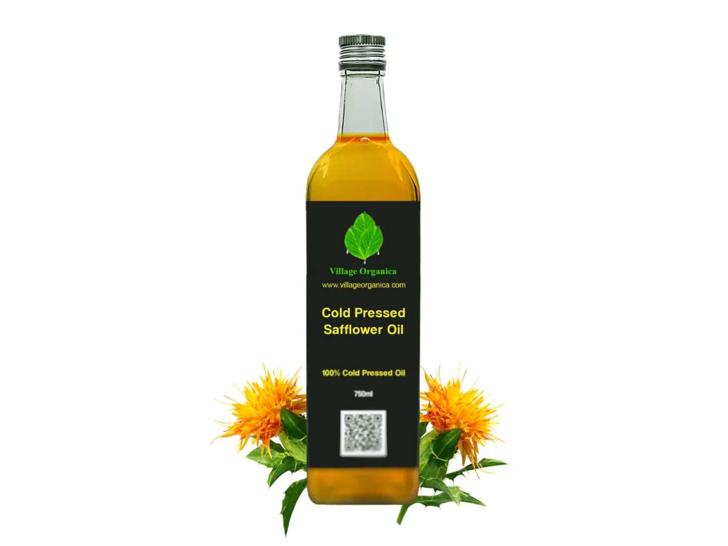 Cold Pressed Safflower Oil - 750 Millilitre