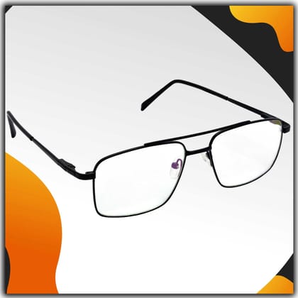 Hrinkar Metal Full Rim Rectangle Spectacles Frames for Men & Women - HFRM19006