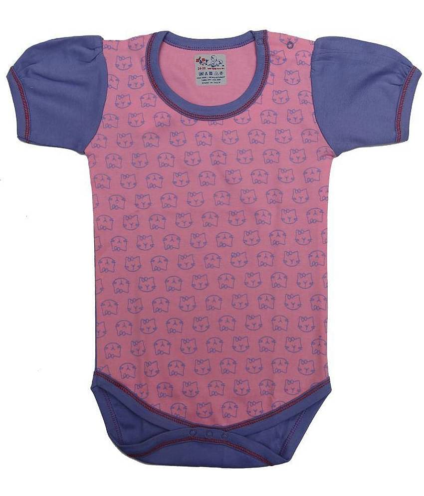 Kaboos 100% Cotton Multi Colour Printed Baby Romper
