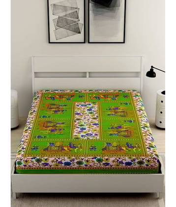 Uniqchoice 100% Cotton Single Bedsheet ( Green )