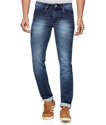 HJ HASASI - Blue 100% Cotton Regular Fit Men's Jeans ( Pack of 1 )