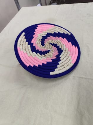 Handwoven Coaster - Spiral Design