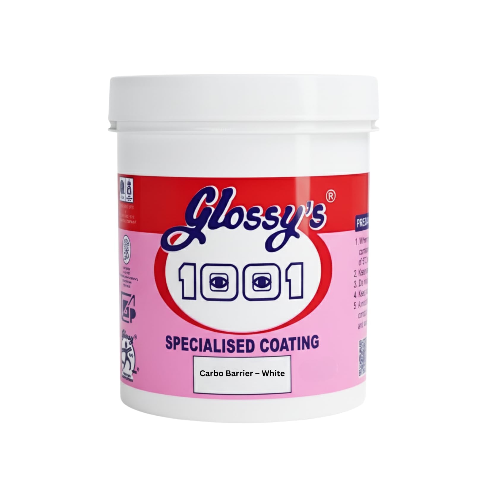 1001 Weathergold Carbo Barrier  White WT  Anti-Carbonation Protective Coating for Concrete Surfaces | 1L