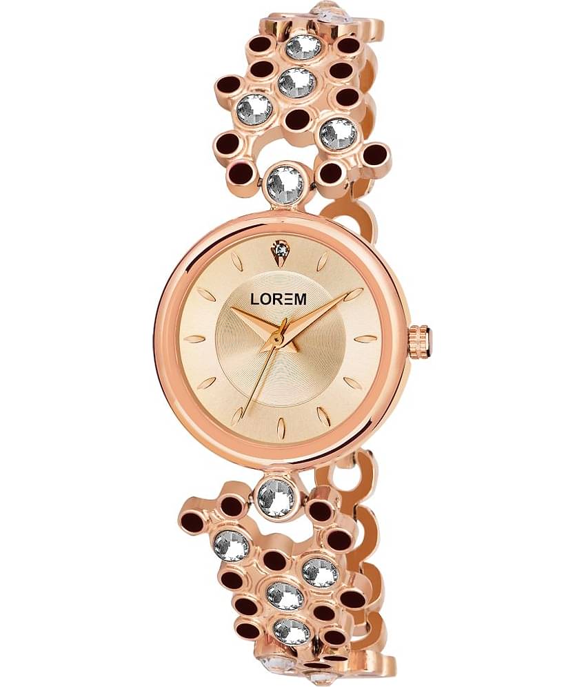 Lorem Rose Gold Metal Analog Womens Watch