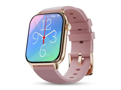 Pebble Cosmos Ultra 2.0, 1.91" 600 Nits Bezel - Less Infinite Display, Ultra - Thin Dial, Advanced Bluetooth 5.3, Health Suite,  Smartwatch - Mauve