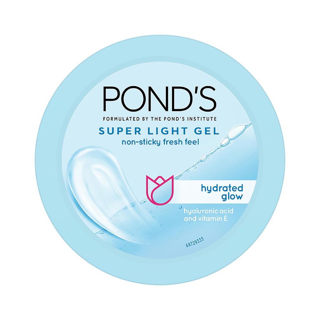 POND'S Super Light Gel Oil Free Face Moisturizer 100 ML | With Hyaluronic Acid & Vitamin E For Fresh Glowing Skin & 24 Hr Hydration - Daily Use
