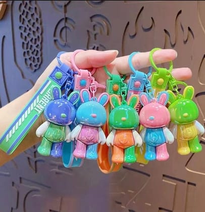 Metallic Bunny Keychain | Cute Metallic Keychain (1pc)