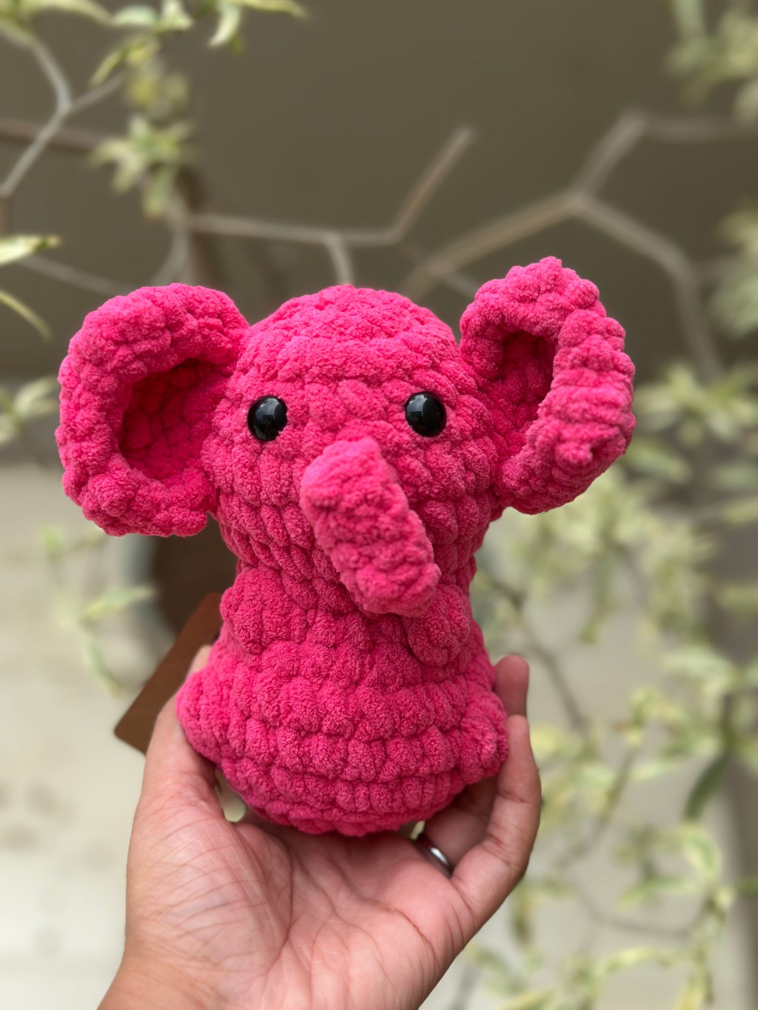 Toy - mini elephant-Pink
