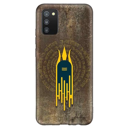 Om Namah Shivay Samsung F02S Premium Embossed Mobile cover