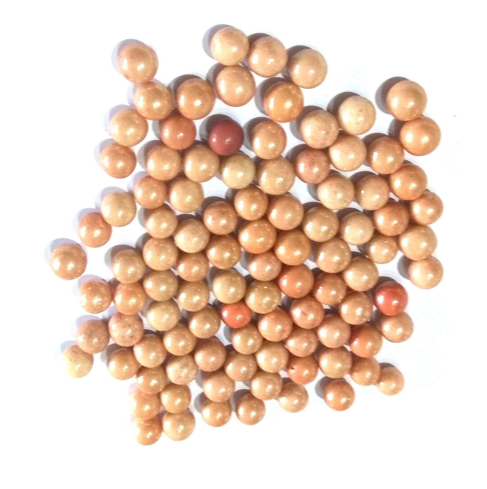 Nawani Collections 100 Pcs of Mini Size Glass Marbles with Shooter Unique Collection.Size 1.3mm