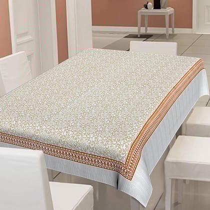 6/8 Seater yellow floral Dining Table Cover