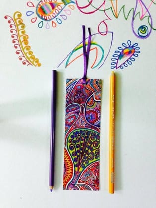 Of What We Are Bookmarks - 'Peacock Plumes'