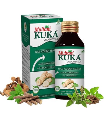 Multani Kuka Cough Syrup For Sore Throat & Irritating Cough - 200ml (Pack of 1)