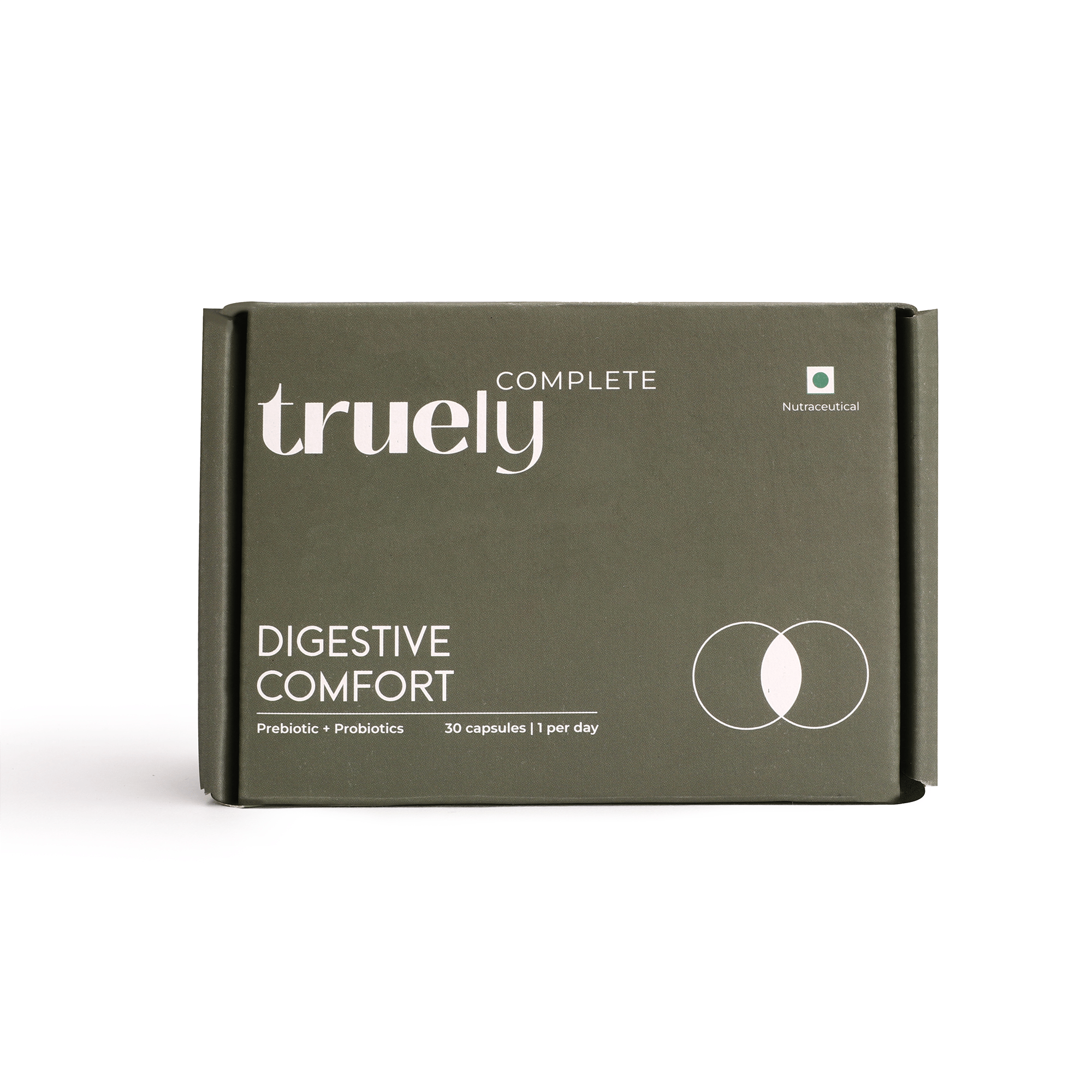 Truely Health Clinically Tested Complete Pre + Probiotic For Men & Women With 7 Vital Strains & Prebiotics For Focus, Skin, Digestion & Immunity|No Artificial Flavors|Vegan (Pack Of 1(30 Capsules)