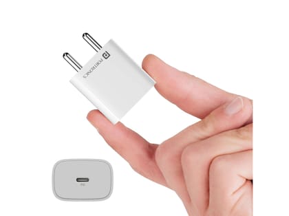 Portronics Adapto 25 Plus GaN Technology, 25W Fast Charging, Type C PD Adaptor Portronics Adapto 25 Plus GaN Technology, 25W Fast Charging, Type C PD Adaptor