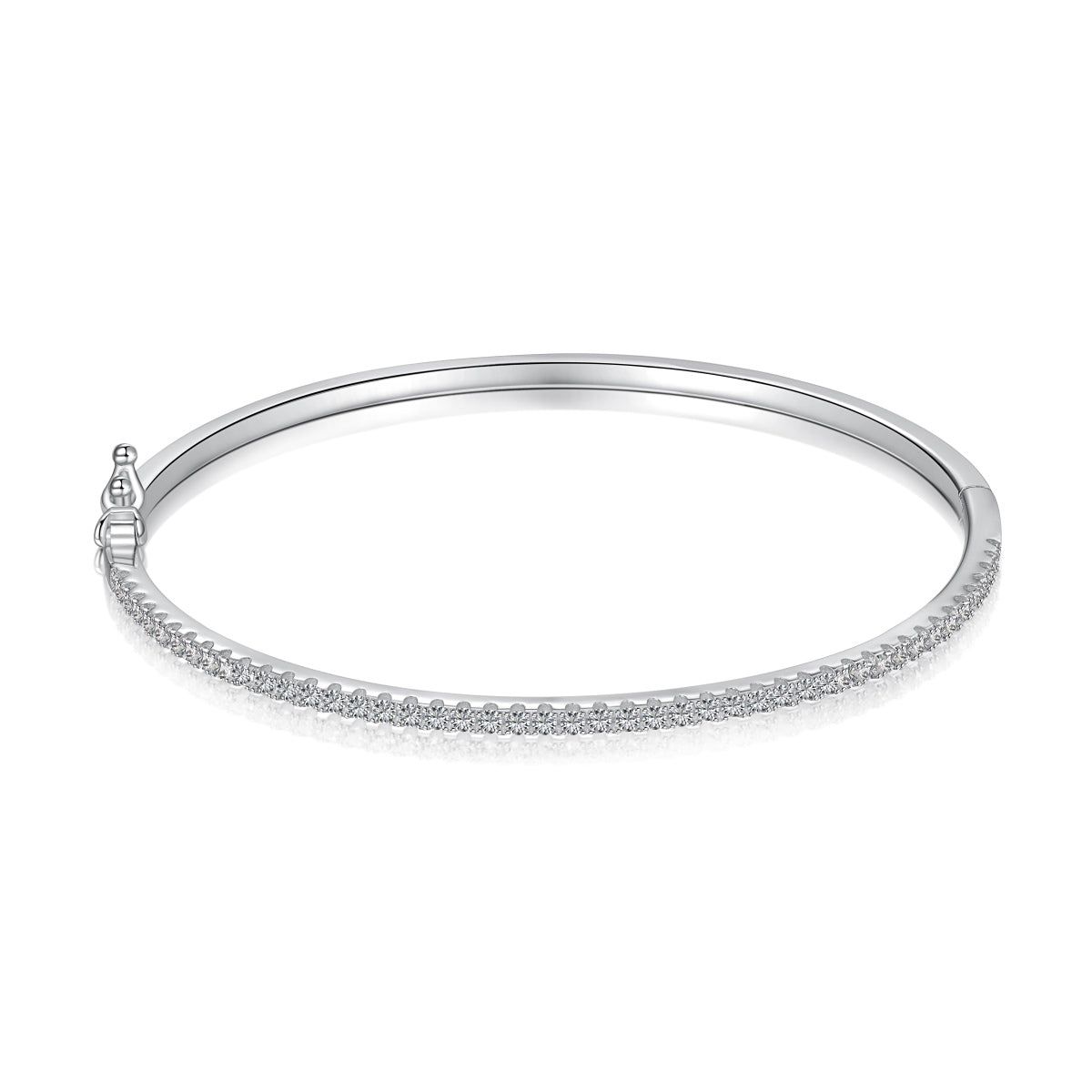 SINGLE LINE BANGLE - Fine Silver-Silver