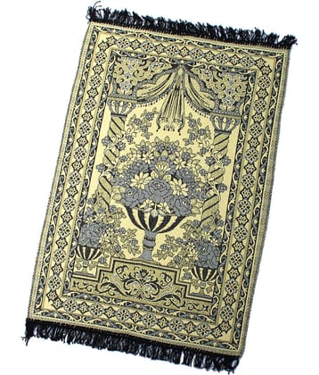ADIRNY Yellow Single Cotton Prayer Mat ( 110 X 70 cm )