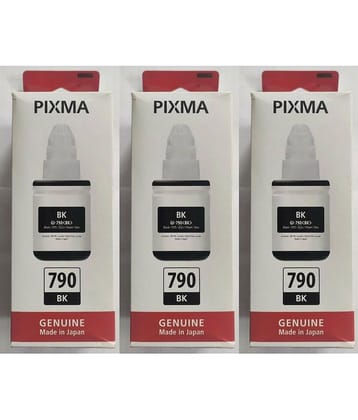 TEQUO For Gi-790 G1010 Black Pack of 3 Cartridge for :Inkjet Printers G1000,G1010,G1100,G2000,G2002,G2010,G2012,G2100,G3000,G3010,G3012,G3100,G4000