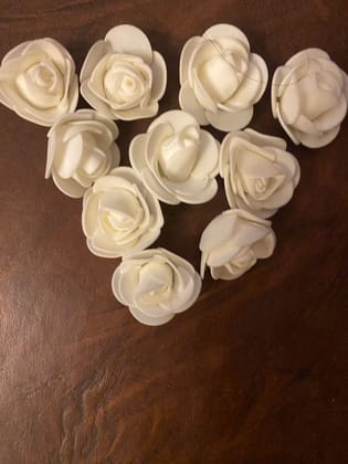 Handmade small roses with foam sheets 10 pieces