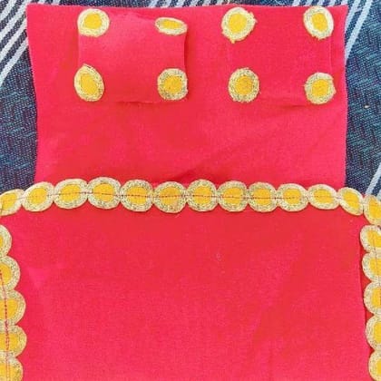 ladugopal Premium Handmade Red Maroon Bed Sheet Set Comfort Wear